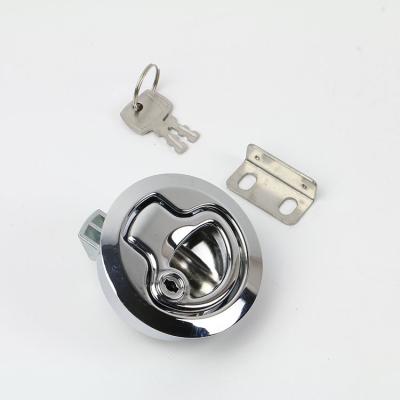 China High Quality Zinc Alloy Door Flush Hatch Pull Slam Latch For Marine Boat With Key for sale