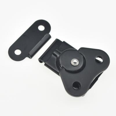 China Suction Steel Latch Black Latch Handle Knob Butterfly Carbon Steel Latch Toggle Lock for sale