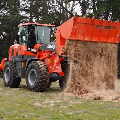 China Chinese Building Material Stores Best Sell Custom Spare Parts Everun ER40 4 TON Euro 5 Mini Wheel Loader Articulated Garden in China for sale