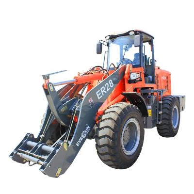 China Construction Material Stores Everun Wheel Loaders Bucket Loader ER28 CE EPA4 Earthmoving Machinery With ROPS&FOPS Cabin for sale