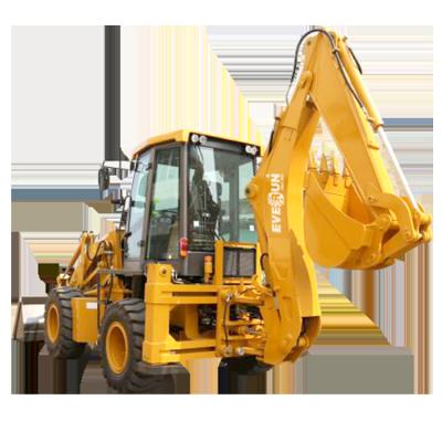 China Construction Material Stores EVERUN ERB30-25 2500kg Small Hydraulic Farm Pump China New Prices Articulated Mini Front End Loader With Backhoe for sale