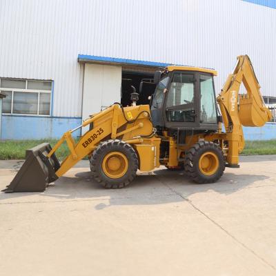 China EVERUN ERB30-25 2.5ton Small New Hydraulic Compact Green Farm Machinery Building Material Stores Front Loader With Backhoe Bucket for sale