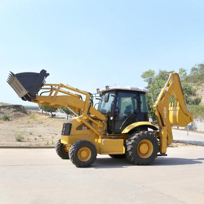 China EVERUN ERB388 Mini Building Material Stores CE EPA Cheap New 4wd Backhoe Four Wheel Articulated Excavator Loader With Low Price 4x4 for sale