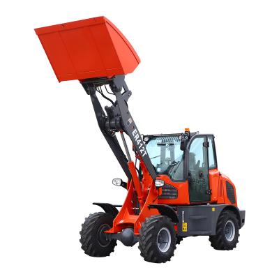 China Building Material Stores Chinese EVERUN ER412T Euro5 Quick Hitch Front End Articulated Machinery Small Mini Wheel Loader With Snow Blower for sale