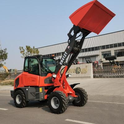 China EVERUN ER412T 1.2ton Building Material Stores Compact Front Diesel Engine Articulated Transmission Small Mini Wheel Loader For Sale for sale