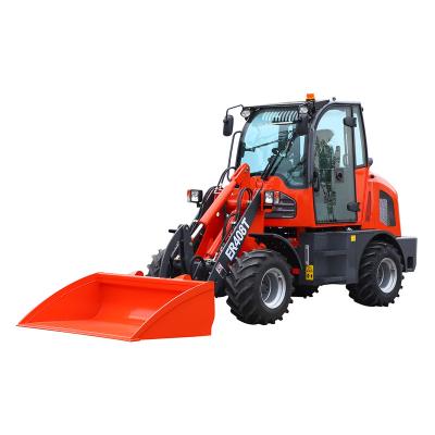 China Factory Direct Stores EVERUN ER408T 0.8ton Construction Material Small Mini Articulated Wheel Loaders Excavator Bucket From China for sale