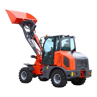 China Construction Material Stores EVERUN ER412T CE Certificate 1200kg China Micro Brand Wheel Garden Hydraulic Garden Prices EPA Certified Small Mini Loader New Model for sale