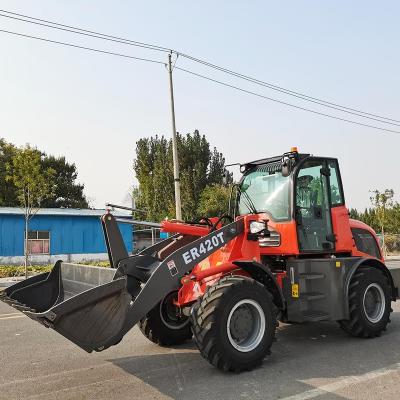 China Everun Brand ER420T 2ton Agriculture Garden Hydraulic Pump Bucket China Mini Loader Cheap Compact Diesel From Building Material Stores For Sale for sale