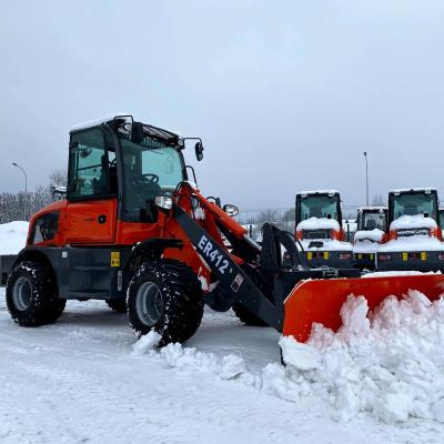 China Building Material Stores New Everun Machine ER412 1.2 Ton Transmission Compact Shovel Bucket Mini Small Wheel Loader From China For Sale for sale