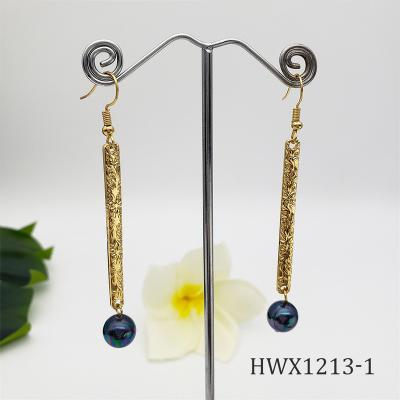 China CLASSIC Hawaiian Earrings Long Gold Earrings 18k Jewelry Earrings for sale