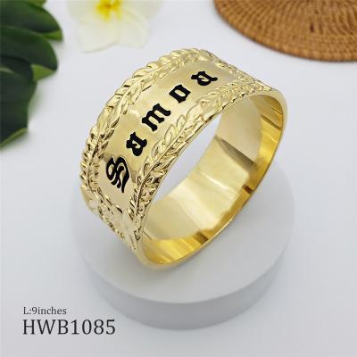 China Best Selling Casual/Sporty Gold Filled Samoan Hawaiian Traditional Gold Bangle Bracelet Women for sale