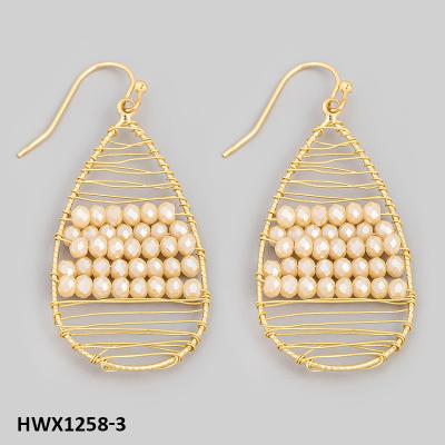 China Luxury handmade casual/sporty large crystal earrings for sale