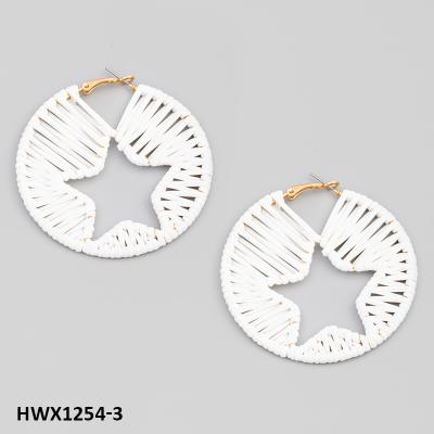 China Casual / Sporty Wire Wrapped Star Earrings Handmade Women for sale