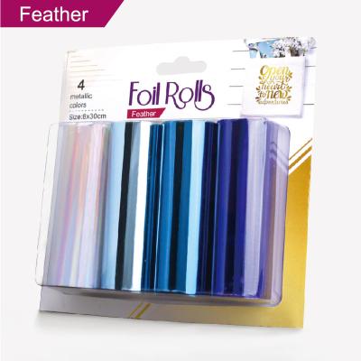 China No Heat Or Embossing Machine Required Easy DIY Transfer Foil Multi Colors Metallic Foil for sale