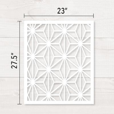 China Reusable Non-Toxic Custom Plastic Paint Large Gauge Wall Stencil for sale