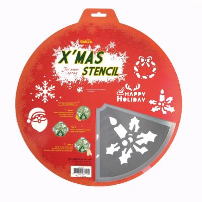 China Snow Spray Stencil Holiday Stencil Christmas Non-Toxic Template for sale