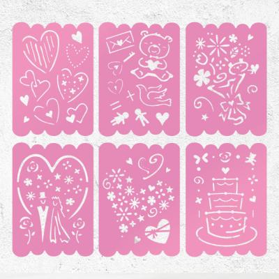 China Non-Toxic Reusable Plastic Stencil Kid's Eco-Friendly Stencil For Drawing for sale