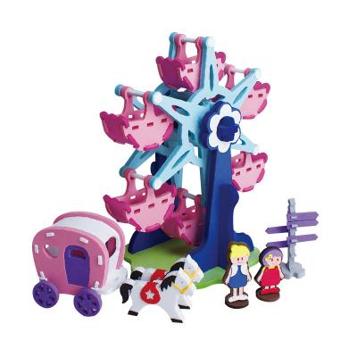 China Ferris Wheel Educational High Quality Puzzle Foam Kid's 3d Game DIY Toys for sale