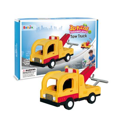 China Kids Educational Game EVA Foam Puzzle Toys Tow Truck For Children for sale