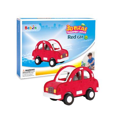 China Educational Kids Game High Quality Colorful 3D Car DIY Toys For Kids Ages 5-7 for sale