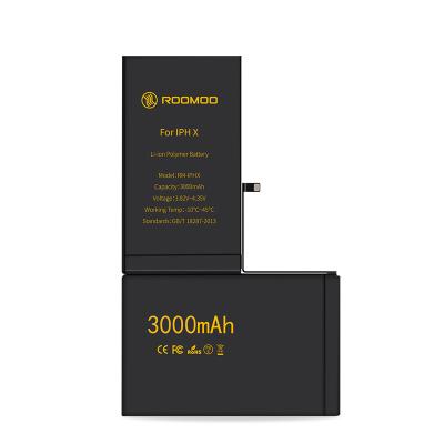 China Original Cell Phone Factory Supply Phone Battery For X 3000 mAh Dual Compatible Replacement Batteries for sale