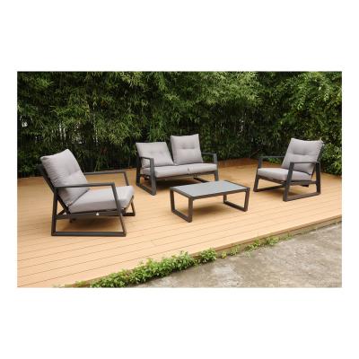 China Modern New Design Garden Chair Outdoor Furniture Set Aluminum Sofa Set for sale