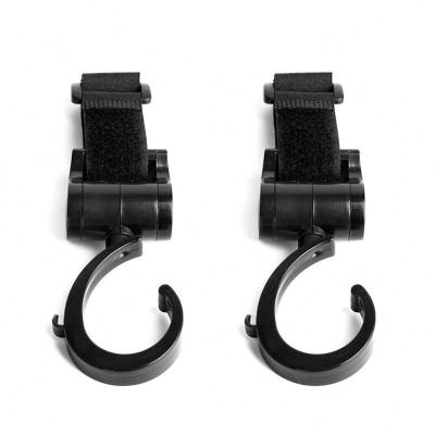 China Strollers Competitive Price Black 13*3 ABS Stroller Clips Car Seat Pram Hook for sale