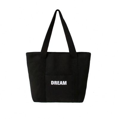 China Portable Cheap Price Advertising Promotional Plain Cotton Canvas Eco Shopping Tote Bag With Woven Tape Handle for sale