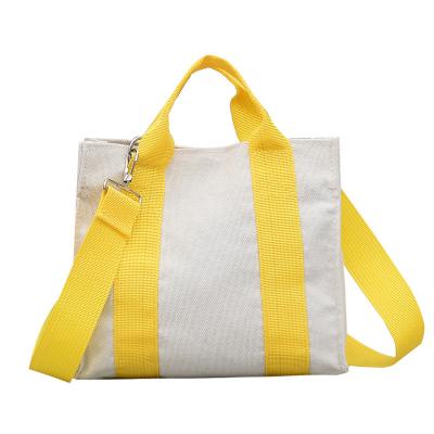 China Fashion Eco Friendly Canvas Fabric Tote Bag Fashion Girl Shopping Shoulder Bag for sale