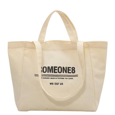 China OEM Quality Custom Fashion Large Outdoor Beach Bag Fashion Canvas Tote Bag for sale