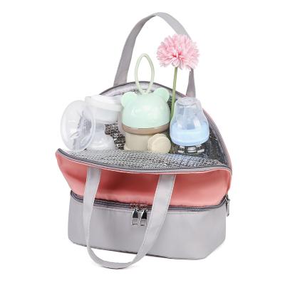 China Wholesale Cheap Waterproof Multi Purpose Baby Diaper Handbag Cooler Bag for sale