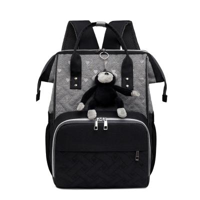 China With USB Mom Travel Bag Multifunctional Lightweight Baby Nursery Diaper Backpack for sale