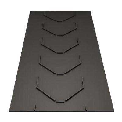 China EP200 u high strength open chevron v closed rubber conveyor belt for sale