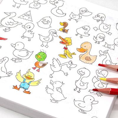 China Booklet/Magazine/Catalog Printing Custom Printing Adult Children Drawing Painting Children's Picture Book Kindergarten Enlightenment Graffiti Coloring Book for sale