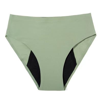 China Hot Selling Antibacterial Mid Rise 4 Layers Leakproof Physiological Underwear Girls Menstrual Panties for sale