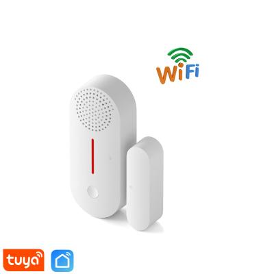 China Wireless Door Open / Closed Detectors Wifi Home Alarm Compatible With Alexa Google Home Tuya APP Tuya Smart WiFi Door Sensor for sale