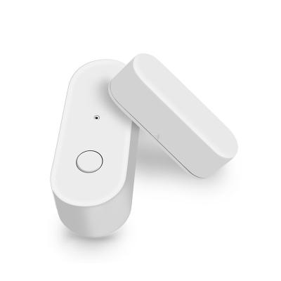 China Tuya Smart Wireless Window Sensor Real-time APP Alarm Compatible with Alexa Google Assistant Tuya Wifi Smart Door Sensor for sale