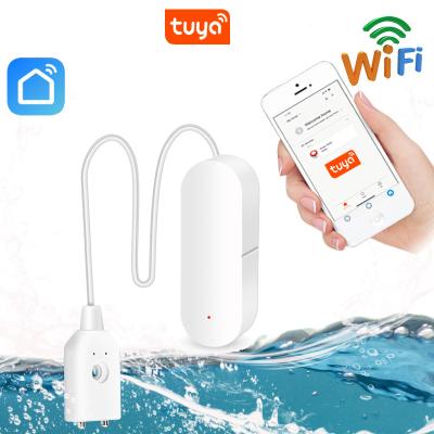 China Leakage Detector Leak Alarm WiFi Security Alarm System 1.5V AAA Battery Working 2.4G WiFi Water Leakage Detector for sale