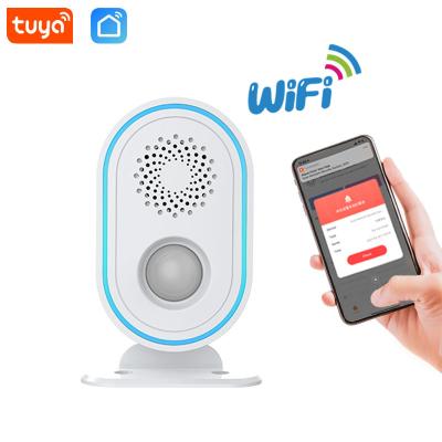 China WiFi PIR Movement Sensor Human Body Motion Sensor Security Burglar Alarm System 2.4G WiFi Welcome Doorbell Alarm System for sale