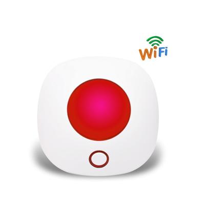 China Tuya App remote control anti-theft indoor wifi siren alarm Sound and Light Siren 100dB Wifi 433MHz Wireless Strobe Siren for sale