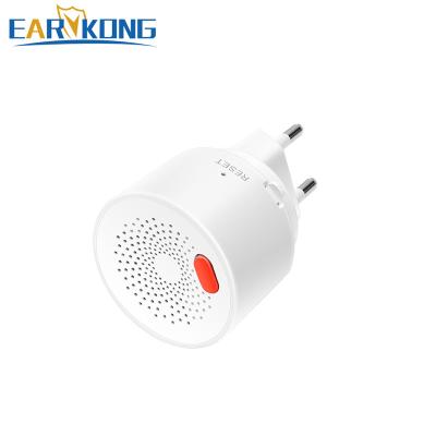 Cina White Color EU US UK Power Plug Smart Life APP Normal Gas Leak Sensor Tuya Zigbee Gas Detector in vendita