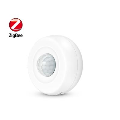 中国 White Color Battery & USB Power Smart Life APP Infrared Detector Alarm Tuya Zigbee pir Motion Sensor Alarm 販売のため