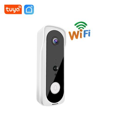 中国 Long Wireless Distance Tuyasmart SmartLife APP HD Tuya Smart Ring 433MHz Wireless Doorbell Camera WiFi Video Doorbell 販売のため