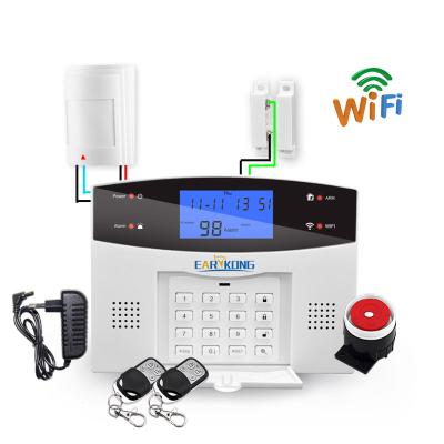 China Wireless & Wired Detectors Alarm Tuya Smart Relay Output APP English/Russian/Spanish/France/Italian Wifi GSM PSTN Alarm System for sale