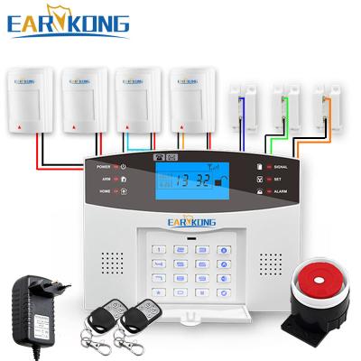 China M2B APP Keyboard Screen Intercom Wired & Wireless Home Burglar Security Alarm 433MHz Wireless GSM Alarm System for sale