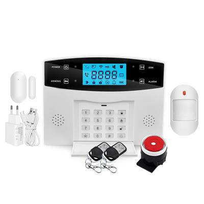 China OEM Most Recent upgraded version Nice Design Tuya Smart WiFi Alarm home intruder Wireless GSM burglar fire security alarm system for sale