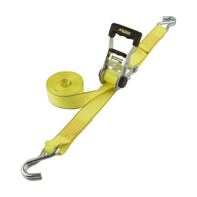 China Polyester Super Heavy Duty Reinforced Tie Down Strap 1/2/3/4 Inch Ratchet Tie for sale