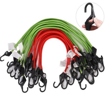 China Amazon Hot Sale XSTRAP 16PK Bungee Cord 8 Bungee Towing Rubber Rubber Strap Plastic Hook For Bungee Cord for sale