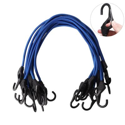 China Amazon Hot Sale 10PK 32-Inch XSTRAP Rubber Band Yoga Bungee Hooks Rubber Car (Blue) for sale