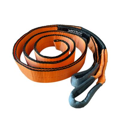 China 2021 Best Selling 100% Polyester Car Tow Rope Strap Emergency Recovery Car Tow Strap Ratchet Strap for sale